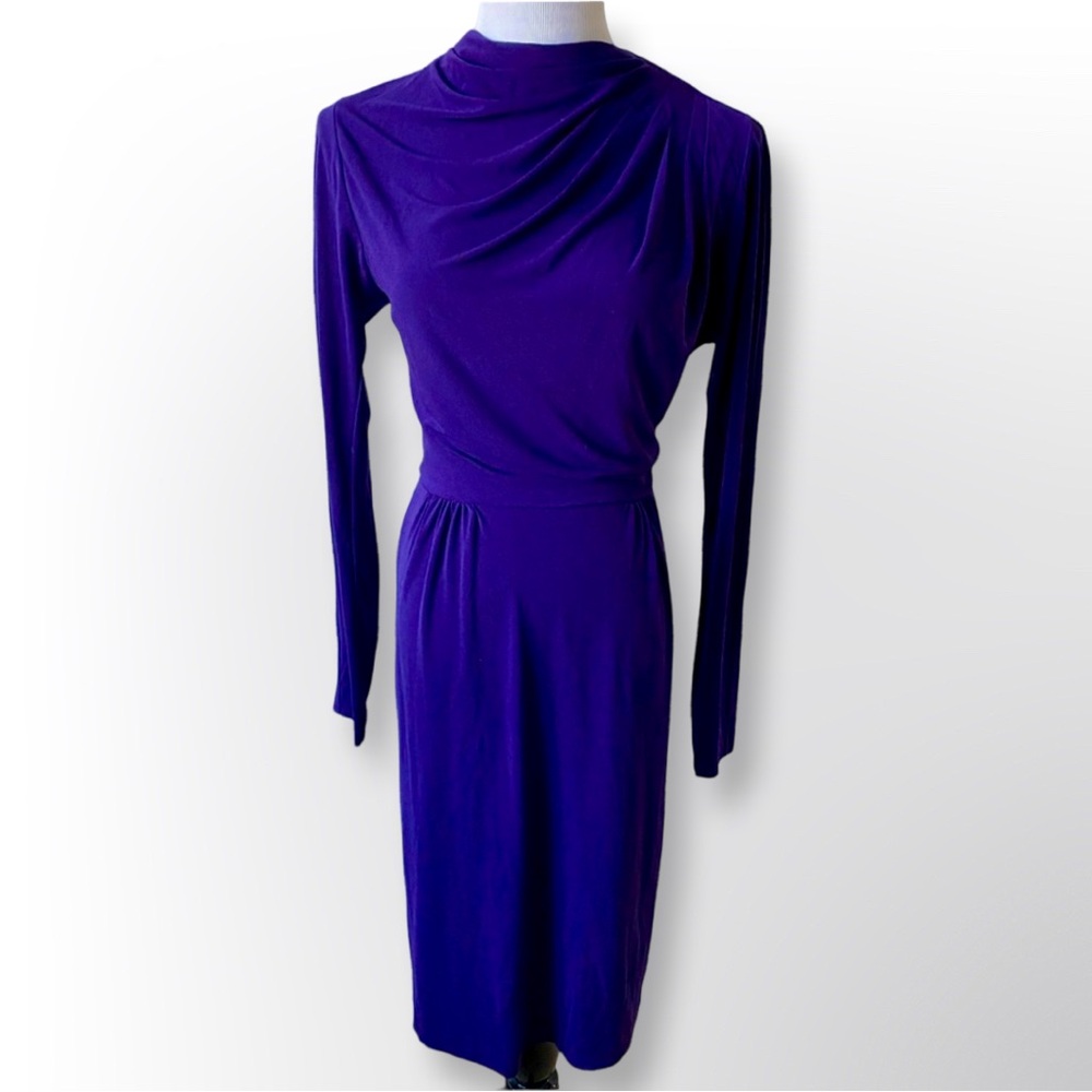 New With Tags! Rachel Zoe Purple Long Sleeve Sheath Dress | Size 2